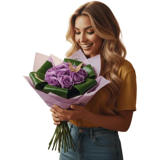 Rosas con tinte Just For Flowers